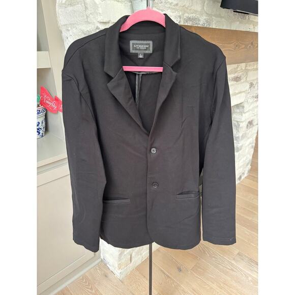 Liverpool LA Women's Forest Night Super Stretch Ponte Fitted Blazer Size L - Picture 3 of 5